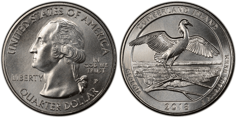 2018 (P) Cumberland Island National Park Quarter