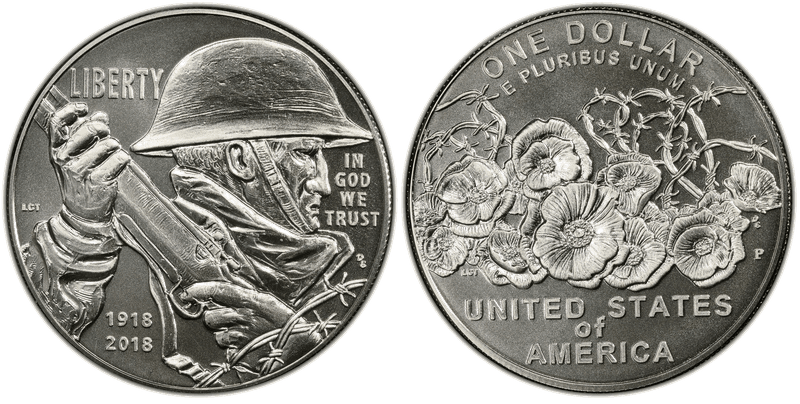2018 (P) WWI Centennial Dollar