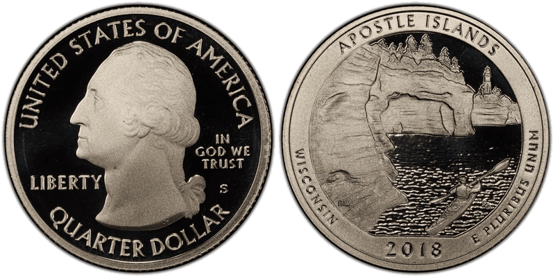 2018 (S) Proof Apostle Islands National Park Quarter