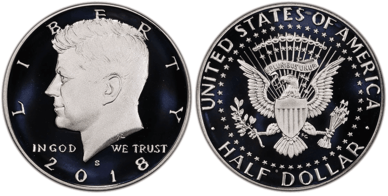 2018 (S) Proof Silver Kennedy Half Dollar