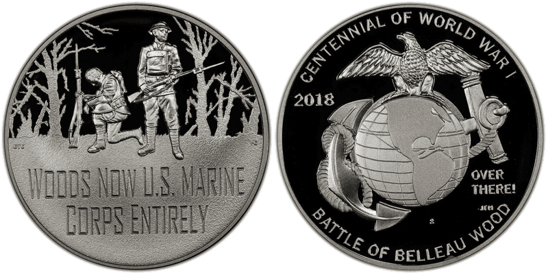 2018-S Medal WWI Centennial - Marines