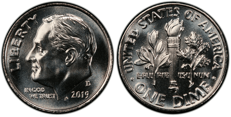 2019 (D) Roosevelt Dime