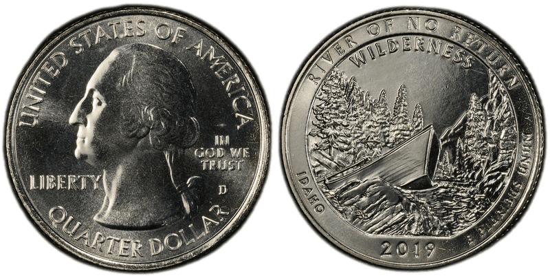 2019 (D) Frank Church River of No Return National Park Quarter