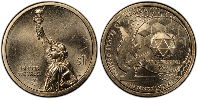 2019 (D) American Innovation Dollar - Pennsylvania, Position A