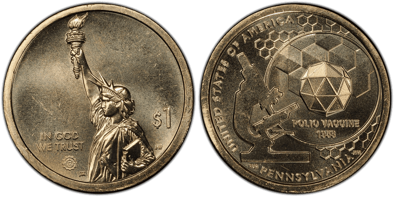 2019 (D) American Innovation Dollar - Pennsylvania, Position B