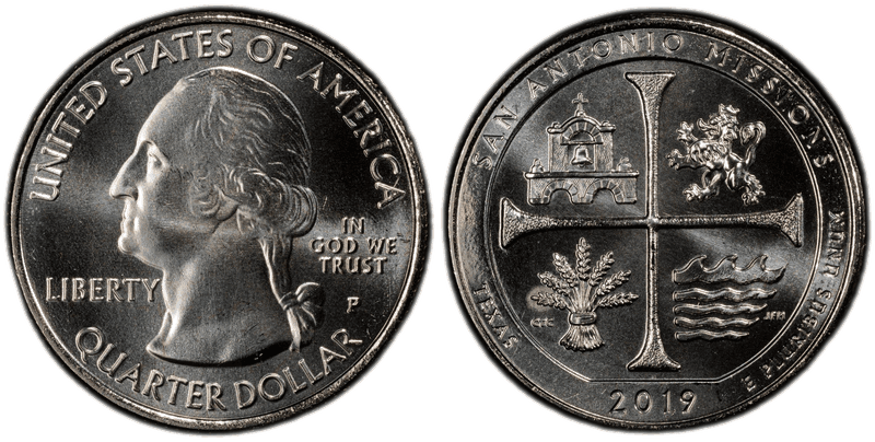 2019 (P) San Antonio Missions National Park Quarter