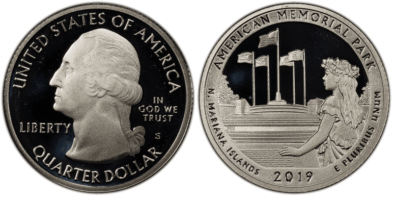 2019 (S) Proof American Memorial National Park Quarter