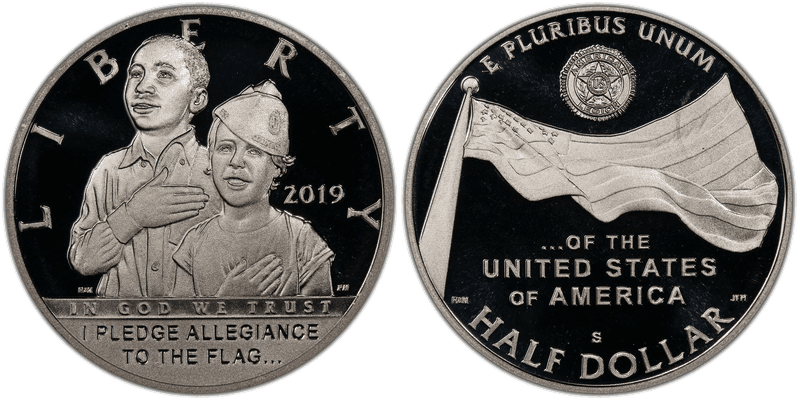 2019 (S) Proof American Legion 100th Anniversary Commemorative Half Dollar