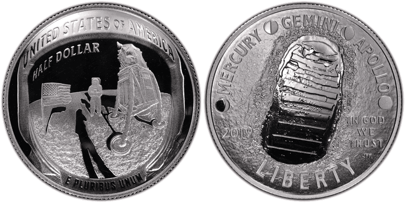2019 (S) Proof Apollo 11 50th Anniversary Commemorative Half Dollar