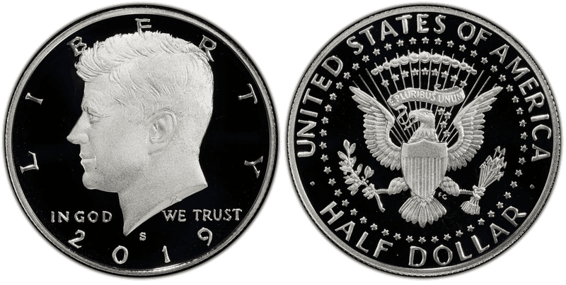 2019 (S) Proof Silver Kennedy Half Dollar
