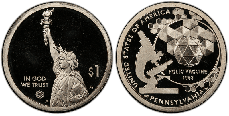 2019 (S) Proof American Innovation Dollar - Pennsylvania