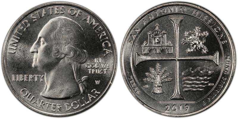 2019 (W) San Antonio Missions National Park Quarter