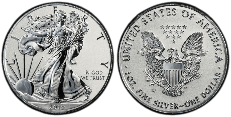 2019 (W) Reverse Proof Silver Eagle - Enhanced Pride of Two Nations
