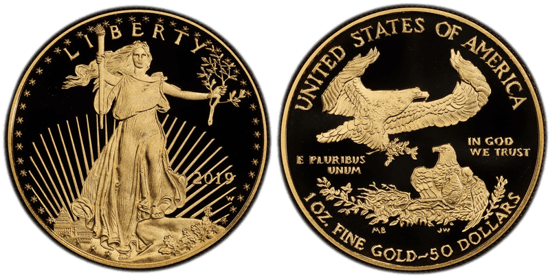 2019 (W) Proof American Eagle Fifty Dollar Gold