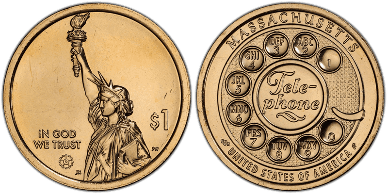 2020 (D) American Innovation Dollar - Massachusetts, Position A