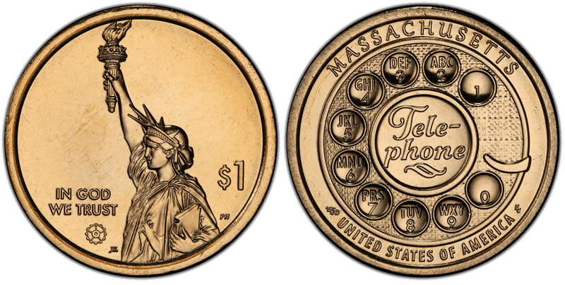 2020 (D) American Innovation Dollar - Massachusetts, Position B