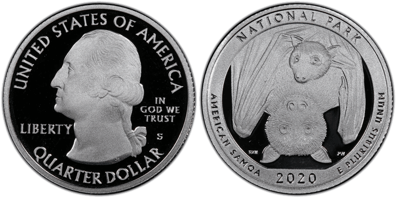 2020 (S) Proof American Samoa National Park Quarter