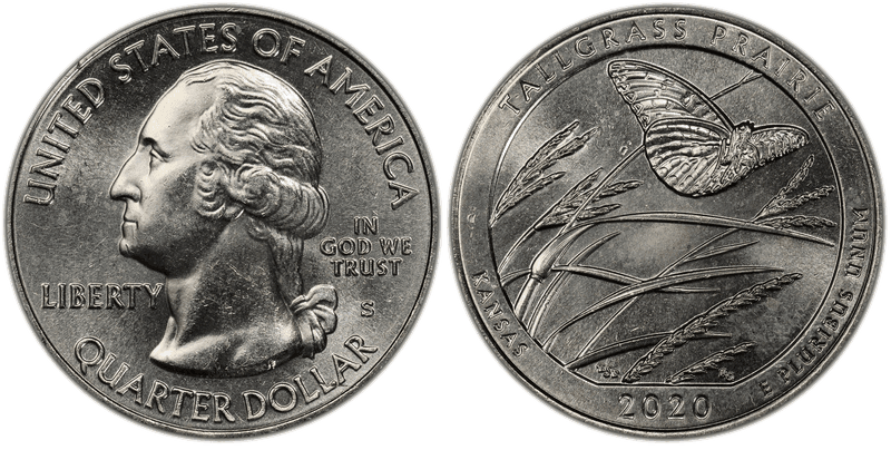 2020 (S) Tallgrass Prairie National Park Quarter