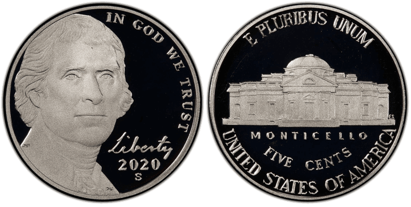 2020 (S) Proof Jefferson Nickel