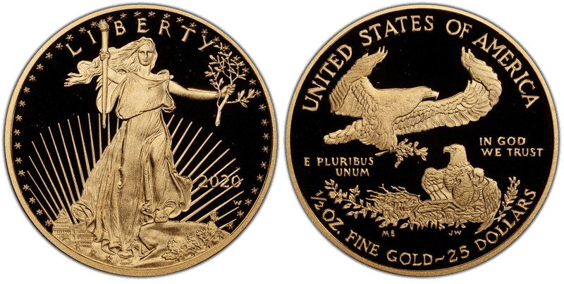 2020 American Eagle Twenty Five Dollar Gold