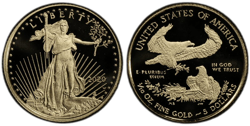 2020 American Eagle Five Dollar Gold