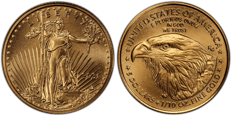 2021 American Eagle Five Dollar Gold - Type 2