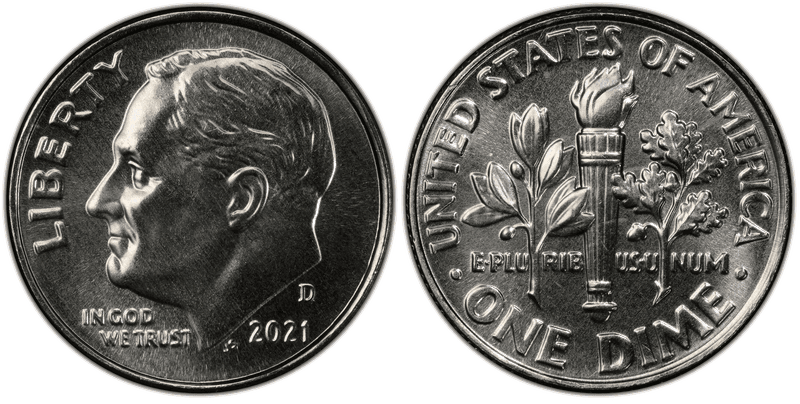 2021 Roosevelt Dime