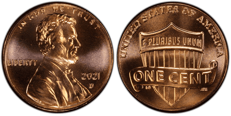 2021 (D) Lincoln Shield Cent
