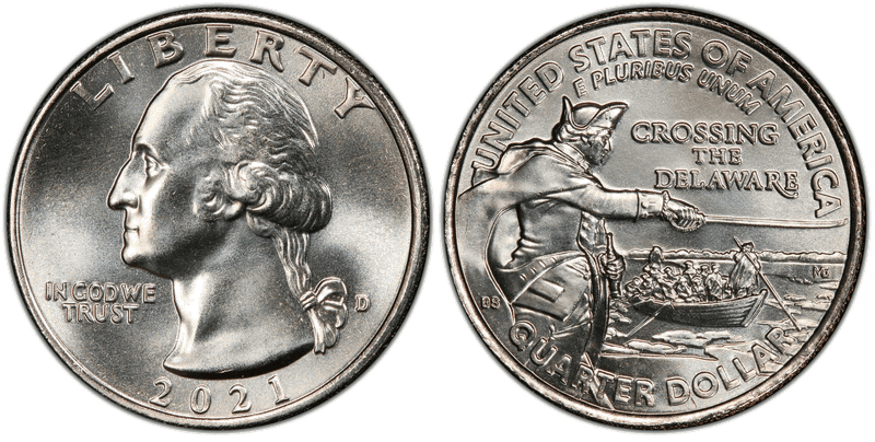2021 Tuskegee Airmen and Crossing the Delaware Quarters
