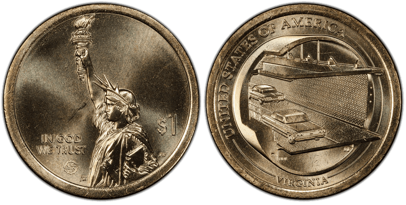 2021 (D) American Innovation Dollar - Virginia, Position B