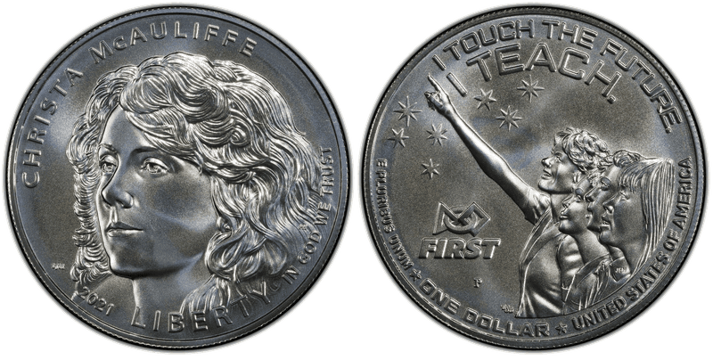 2021 Christa McAuliffe Commemorative Dollar