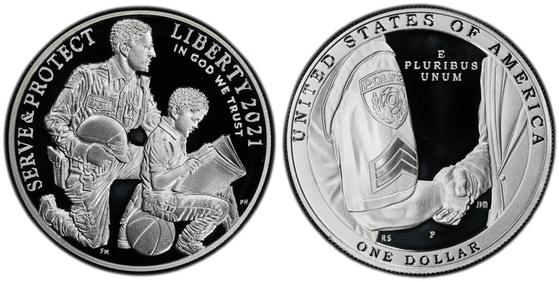 2021 (P) Proof Nat'l Law Enforcement Mem. Dollar