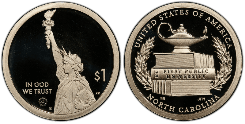 2021 (S) Proof American Innovation Dollar - North Carolina