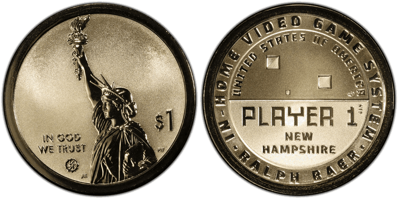 2021 (S) Reverse Proof American Innovation Dollar - New Hampshire