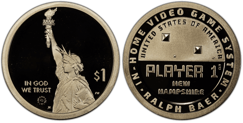 2021 (S) Proof American Innovation Dollar - New Hampshire