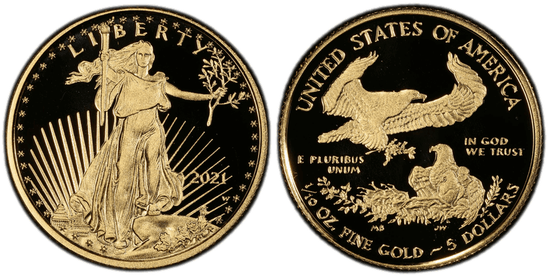 2021 American Eagle Five Dollar Gold