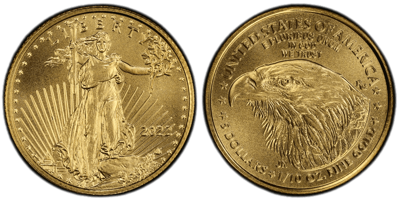 2022 American Eagle Five Dollar Gold