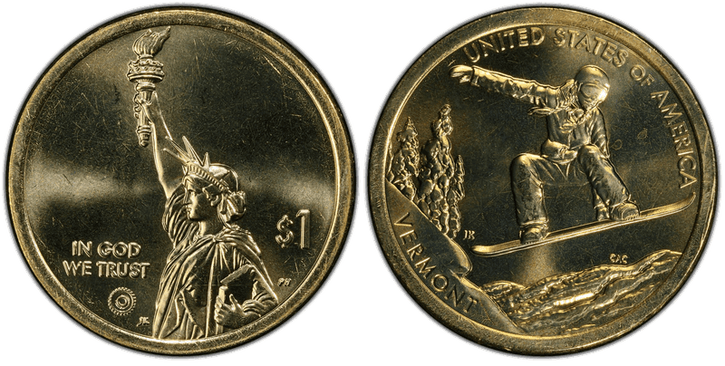 2022 (D) American Innovation Dollar - Vermont, Position B