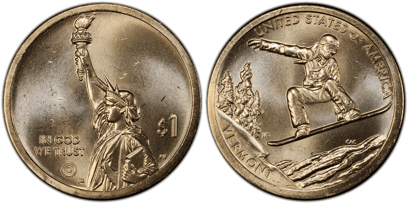 2022 (P) American Innovation Dollar - Vermont, Position B