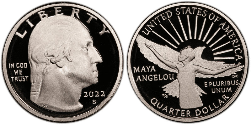 2022 (S) Proof Maya Angelou Quarter