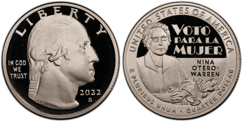 2022 (S) Proof Nina Otero-Warren Quarter
