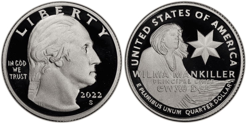 2022 (S) Proof Wilma Mankiller Quarter