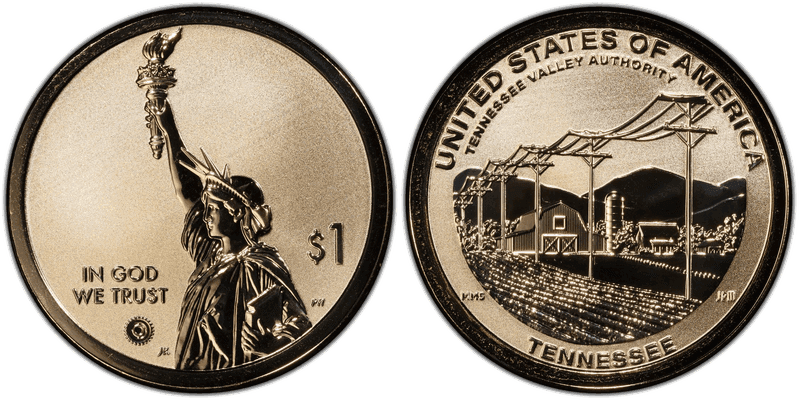 2022 (S) Reverse Proof American Innovation Dollar - Tennessee