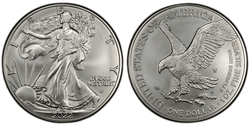 2022 (W) Burnished American Silver Eagle