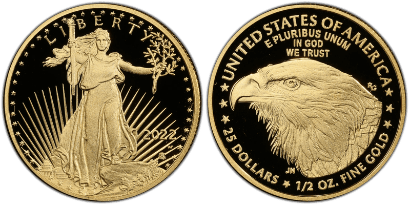 2022 American Eagle Twenty Five Dollar Gold