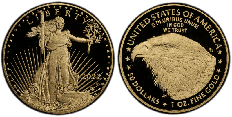 2022 (W) Proof American Eagle Fifty Dollar Gold