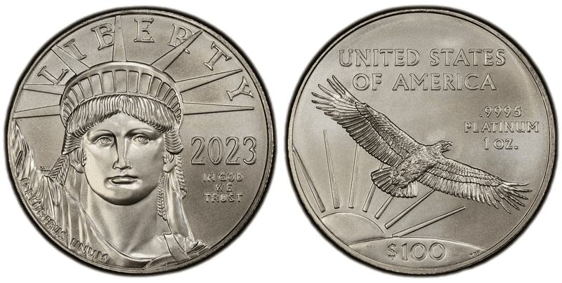2023 American Eagle One Hundred Dollar Platinum