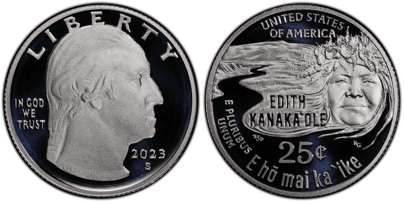 2023 (S) Proof Edith Kanaka'ole Quarter