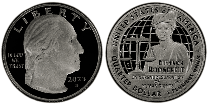 2023 (S) Proof Eleanor Roosevelt Silver Quarter