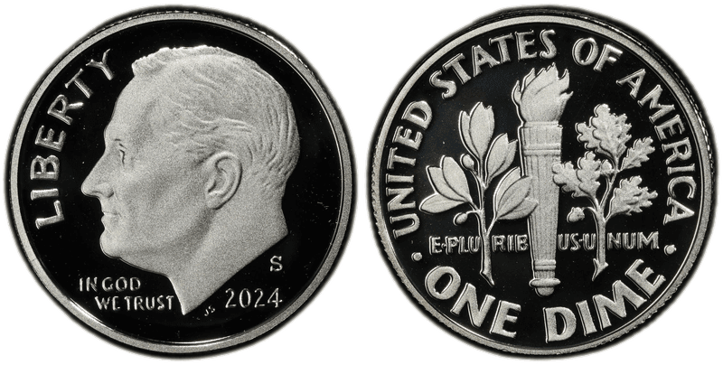 2024 (S) Proof Silver Roosevelt Dime